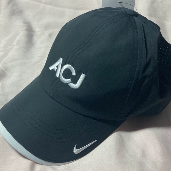 ACJ Airbus Corporate Jets Hat Cap Nike Golf Dri-Fit Private Black NWT NEW w/ Tag - Picture 3 of 9